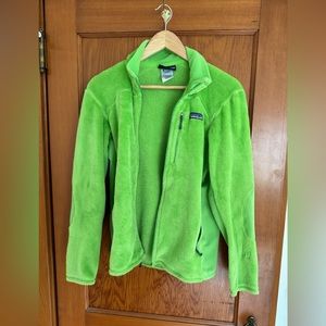 Lime Green Patagonia Fleece size women’s L
